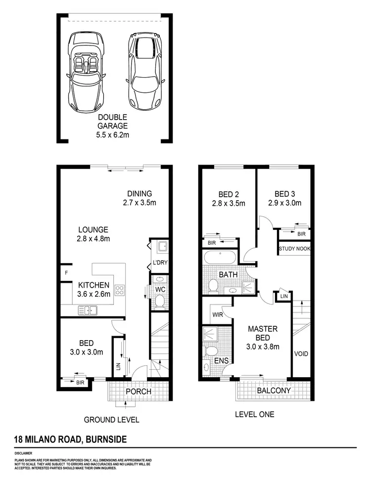 Floorplan of Homely house listing, 18 Milano Road, Burnside VIC 3023
