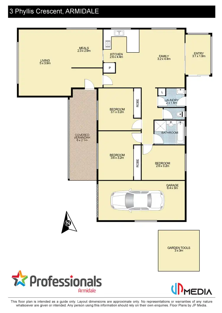 Floorplan of Homely house listing, 3 Phyllis Crescent, Armidale NSW 2350