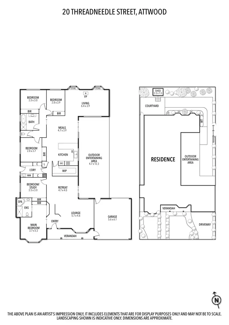 Floorplan of Homely house listing, 20 Threadneedle Street, Attwood VIC 3049