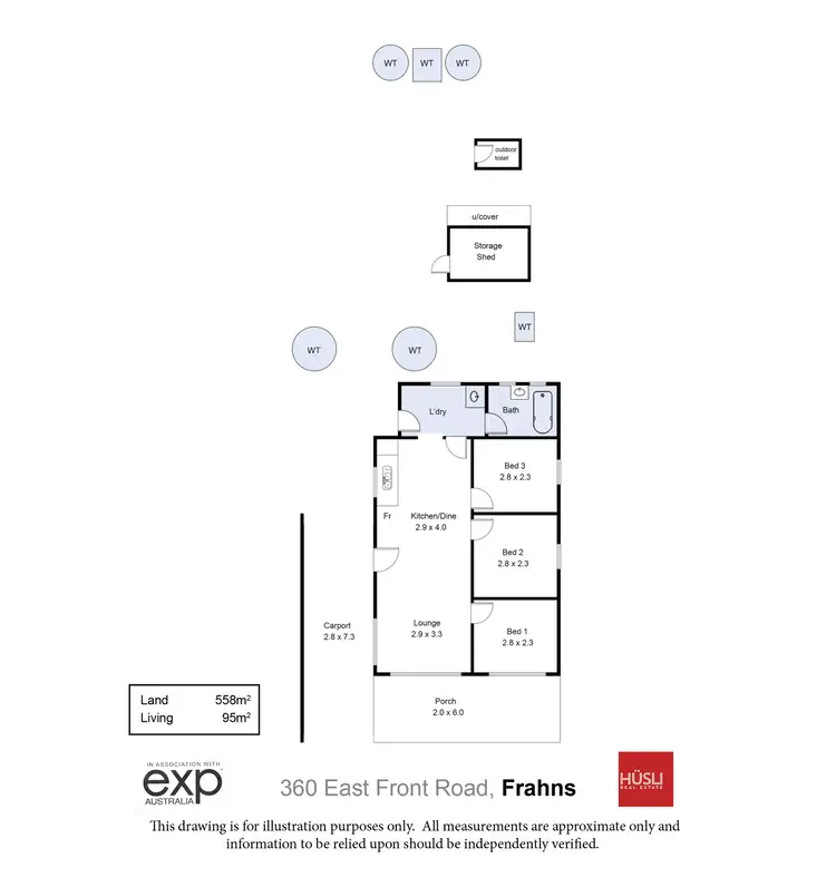 Floorplan of Homely house listing, 360 East Front Road, Frahns SA 5238
