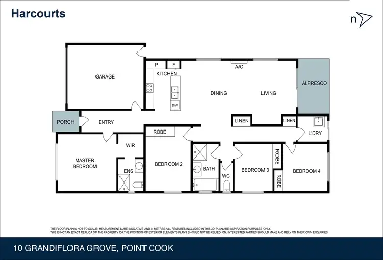 Floorplan of Homely house listing, 10 Grandiflora Grove, Point Cook VIC 3030