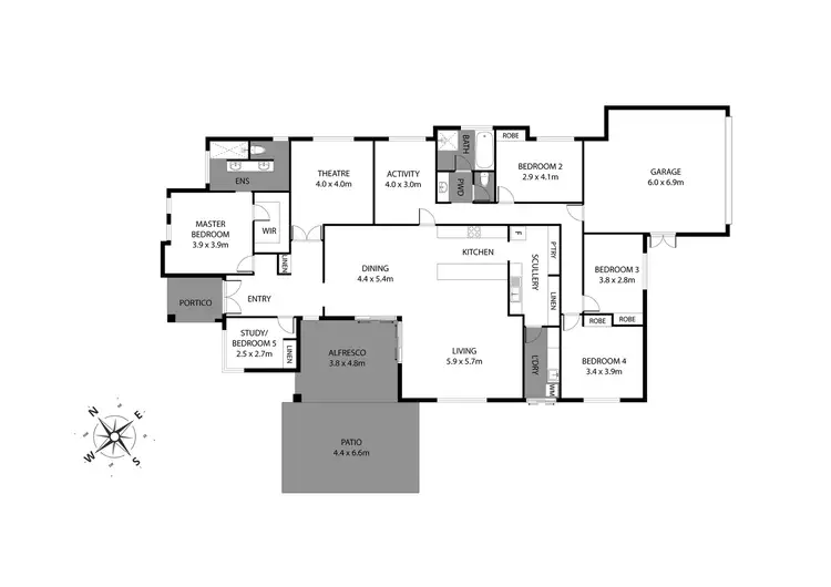 Floorplan of Homely house listing, 17 Glenbawn VISTA, Lakelands WA 6180