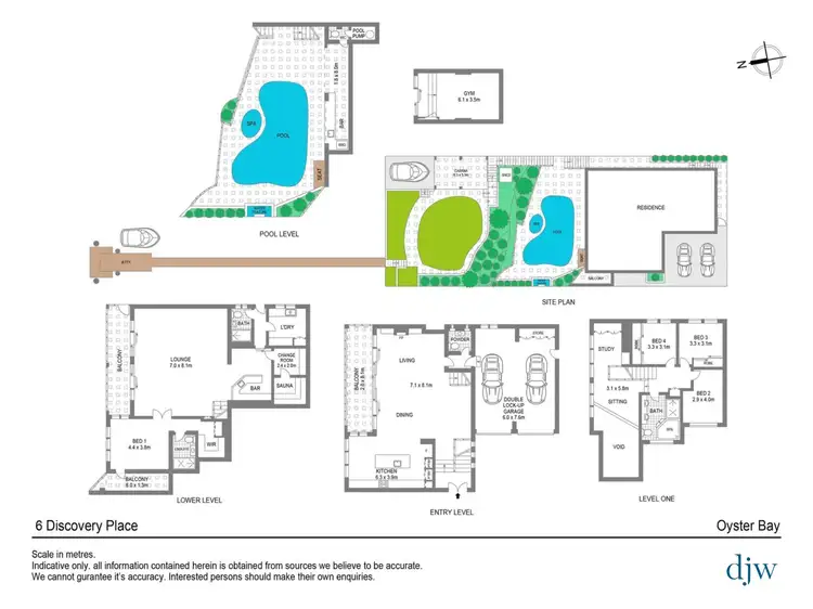 Floorplan of Homely house listing, 6 Discovery Place, Oyster Bay NSW 2225