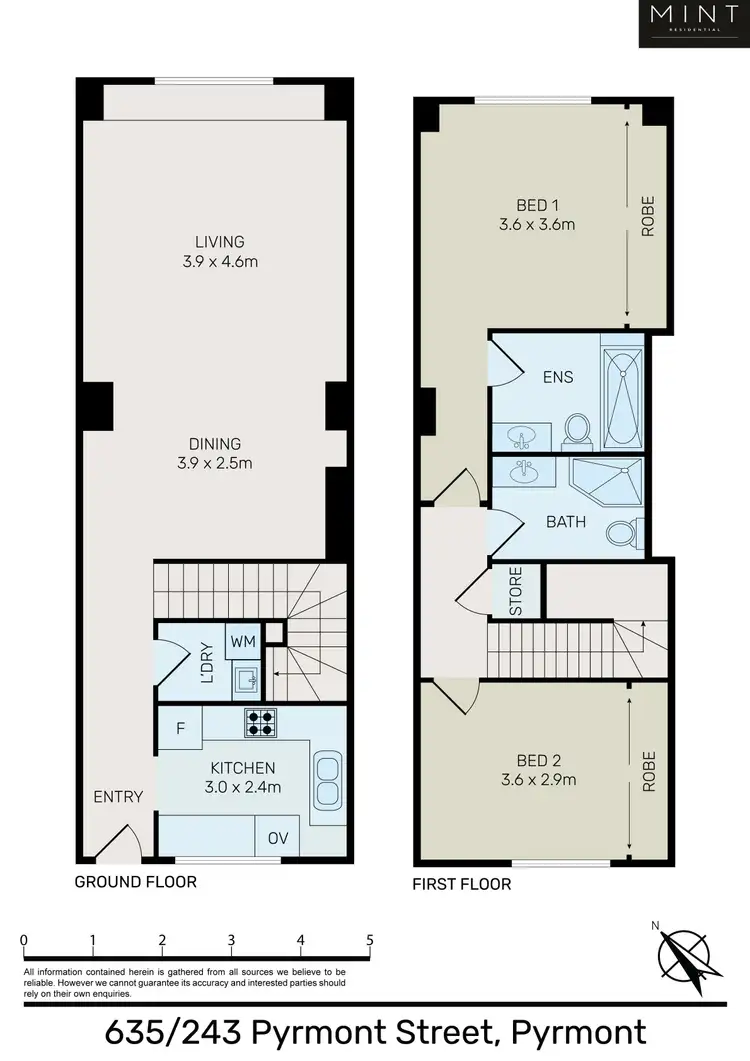 Floorplan of Homely apartment listing, 635/243 Pyrmont Street, Pyrmont NSW 2009