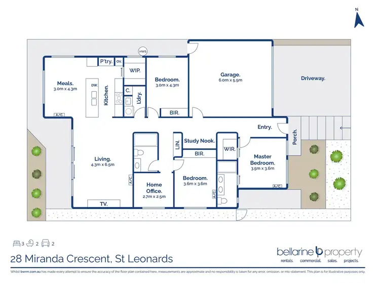 Floorplan of Homely house listing, 28 Miranda Crescent, St Leonards VIC 3223