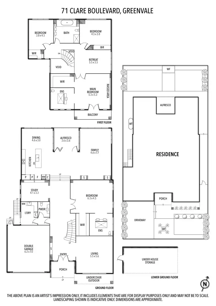 Floorplan of Homely house listing, 71 Clare Boulevard, Greenvale VIC 3059