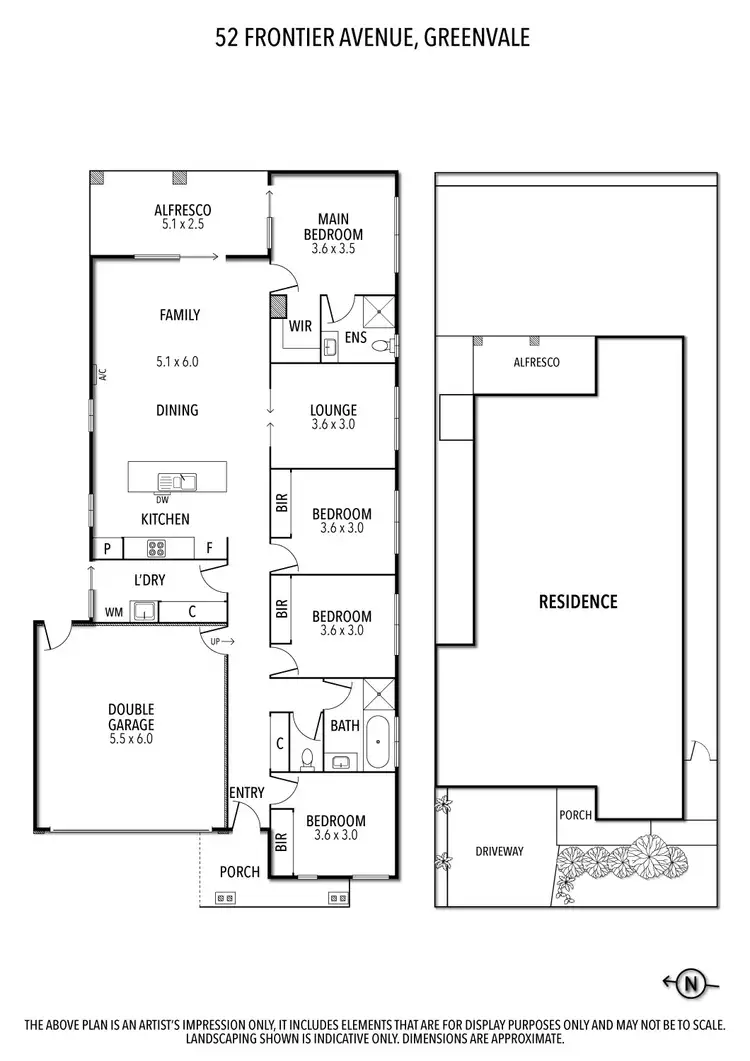 Floorplan of Homely house listing, 52 Frontier Avenue, Greenvale VIC 3059
