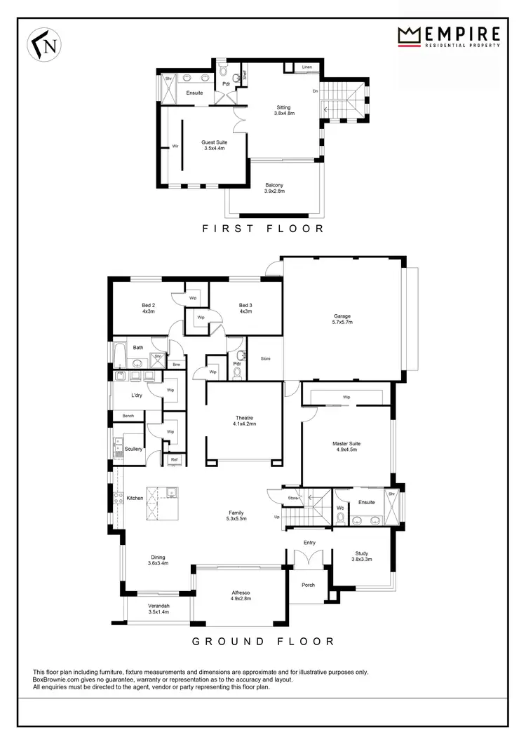 Floorplan of Homely house listing, 1 Mannikin Heights, Beeliar WA 6164