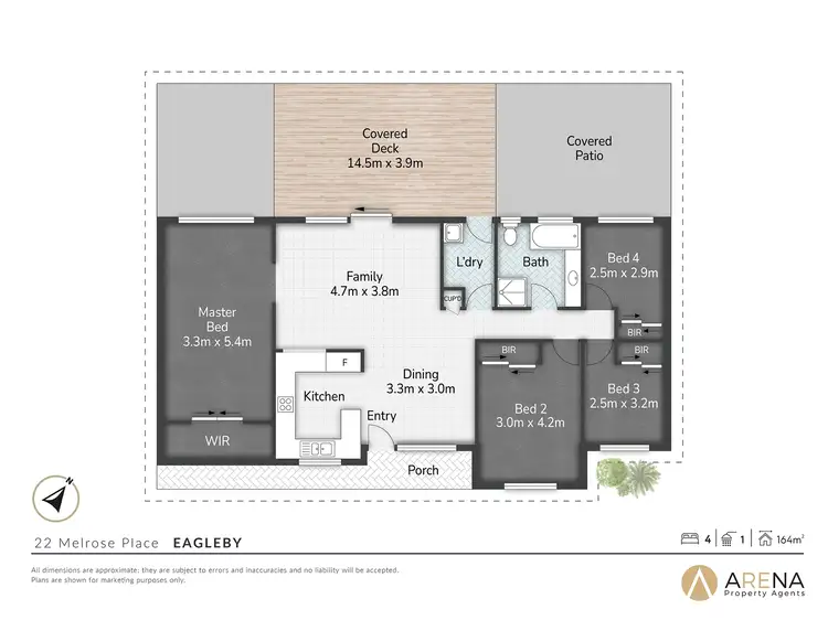 Floorplan of Homely house listing, 22 Melrose Place, Eagleby QLD 4207