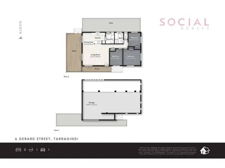 Floorplan of Homely house listing, 6 Gerard Street, Tarragindi QLD 4121