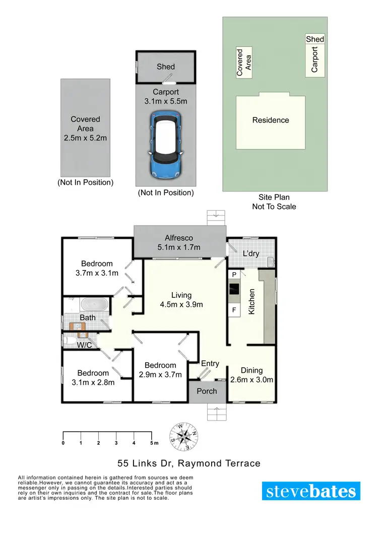 Floorplan of Homely house listing, 55 Links Drive, Raymond Terrace NSW 2324