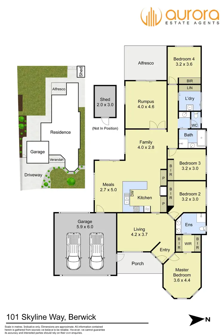 Floorplan of Homely house listing, 101 Skyline Way, Berwick VIC 3806