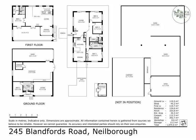 Floorplan of Homely house listing, 245 Blandfords Road, Neilborough VIC 3570