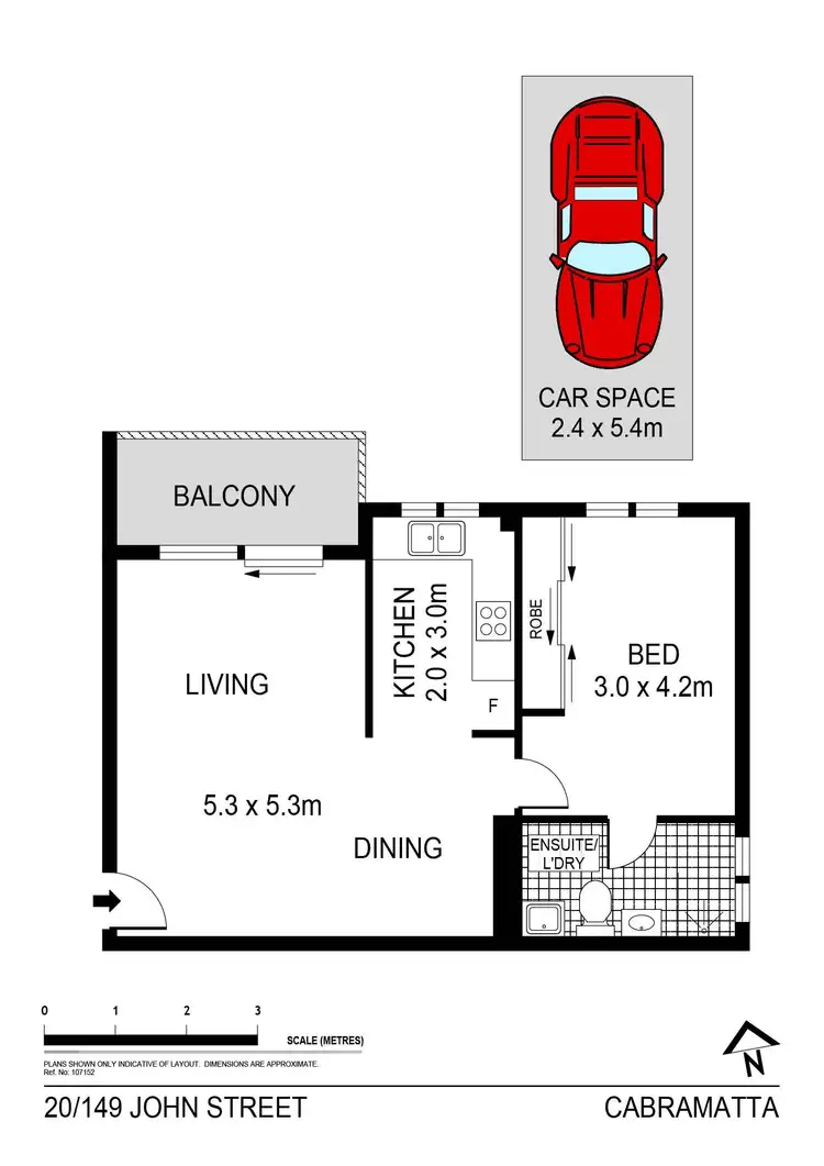 Floorplan of Homely apartment listing, 20/149 John Street, Cabramatta NSW 2166
