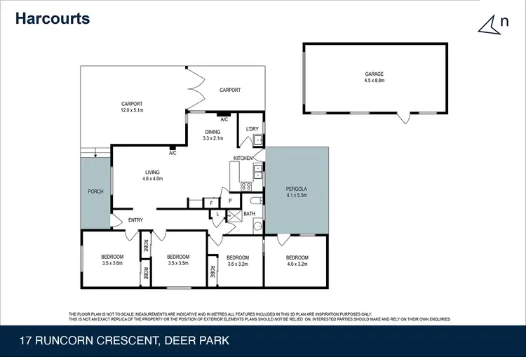 Floorplan of Homely house listing, 17 Runcorn Crescent, Deer Park VIC 3023