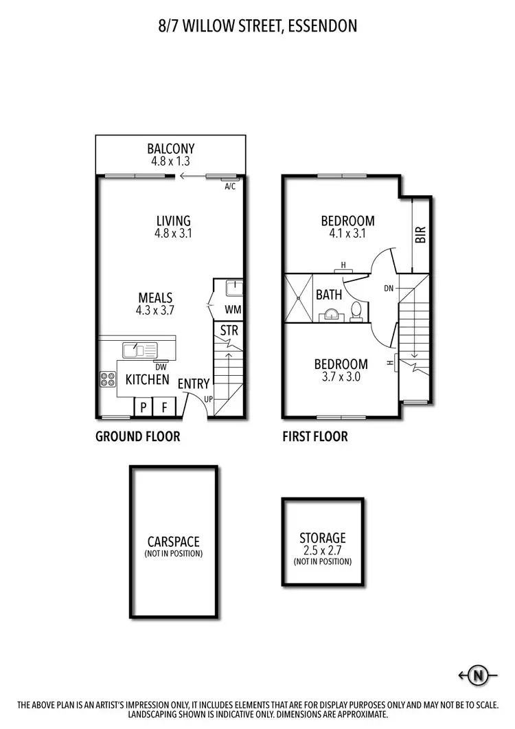Floorplan of Homely apartment listing, 8/7 Willow Street, Essendon VIC 3040
