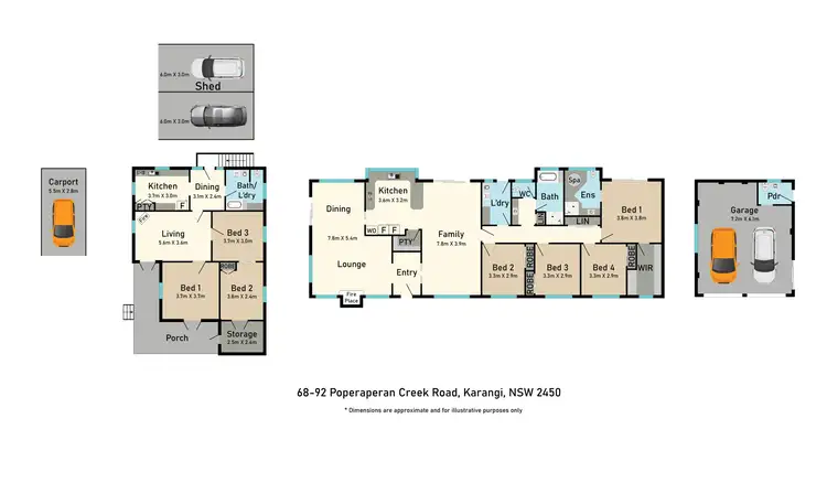 Floorplan of Homely rural property listing, 68-92 Poperaperan Creek Road, Karangi NSW 2450