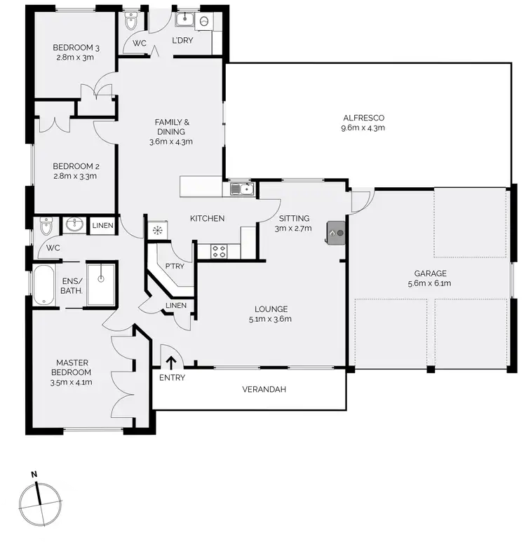 Floorplan of Homely house listing, 28 Wentworth Drive, Kelso NSW 2795