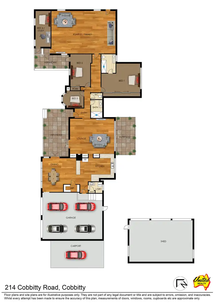 Floorplan of Homely rural property listing, 214 Cobbitty Road, Cobbitty NSW 2570