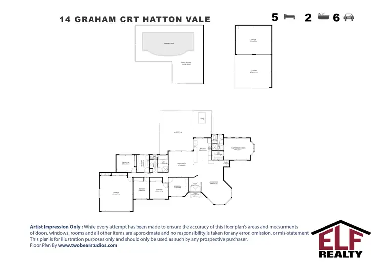 Floorplan of Homely house listing, 14 Graham Court, Hatton Vale QLD 4341