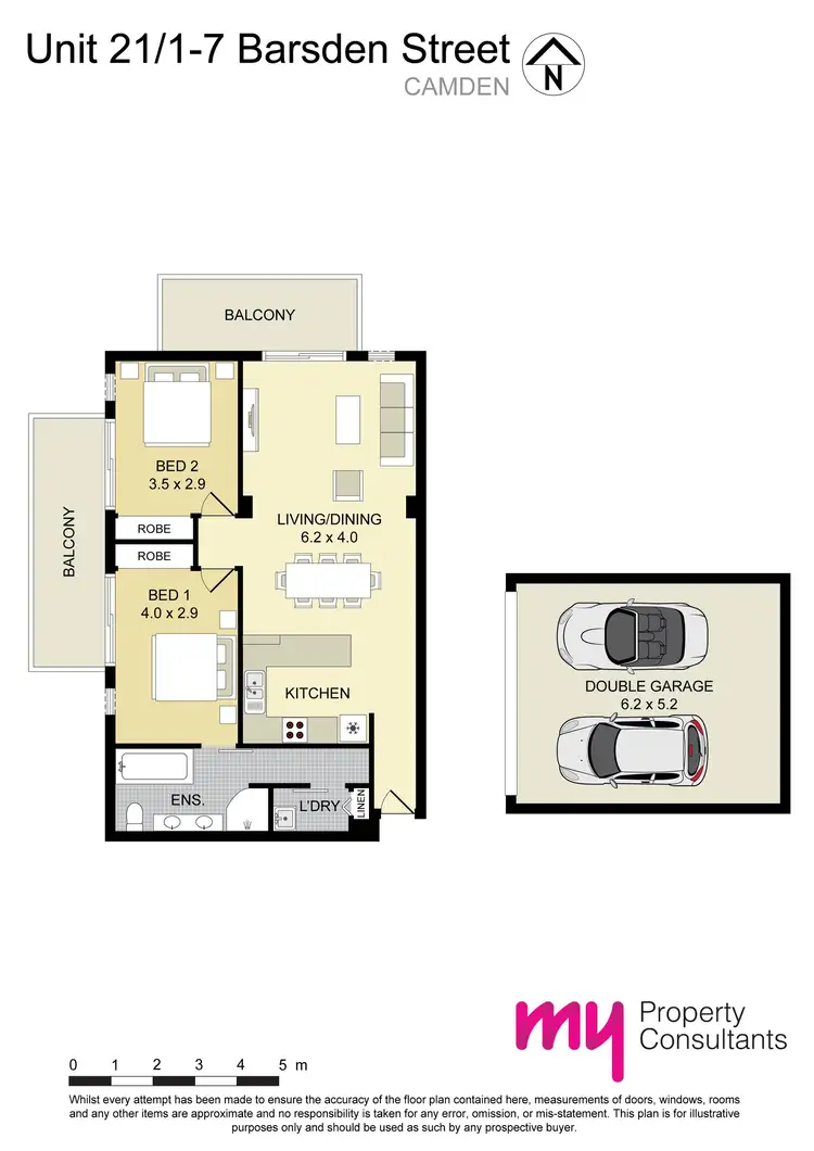 Floorplan of Homely apartment listing, 21/1-7 Barsden Street, Camden NSW 2570