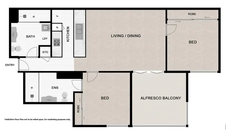 Floorplan of Homely apartment listing, 802/128 Charlotte Street, Brisbane City QLD 4000