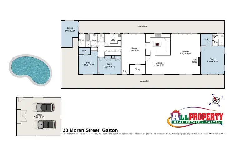 Floorplan of Homely rural property listing, 38 Moran Street, Gatton QLD 4343