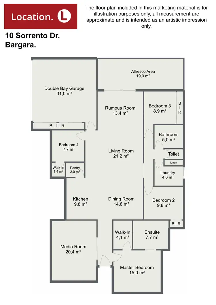 Floorplan of Homely house listing, 10 Sorrento Drive, Bargara QLD 4670
