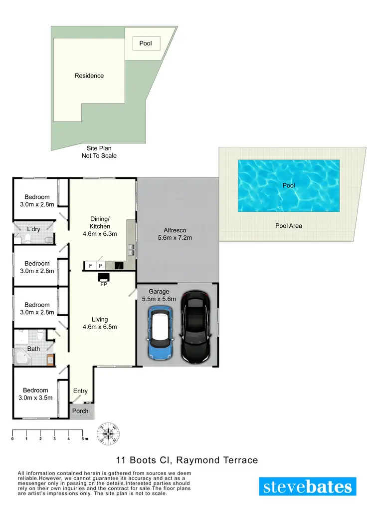 Floorplan of Homely house listing, 11 Boots Close, Raymond Terrace NSW 2324