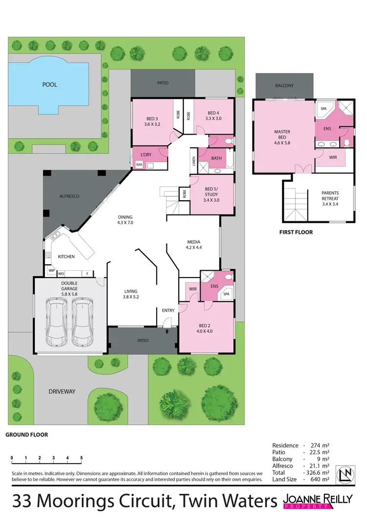 Floorplan of Homely house listing, 33 Moorings Circuit, Twin Waters QLD 4564