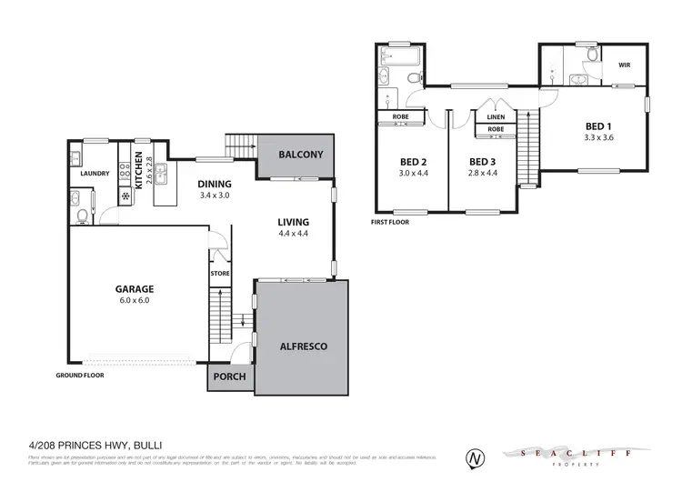 Floorplan of Homely townhouse listing, 4/208-210 Princes Highway, Bulli NSW 2516