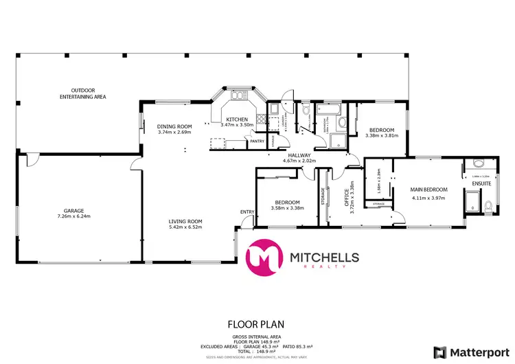 Floorplan of Homely house listing, 104 Garden Drive, Urangan QLD 4655