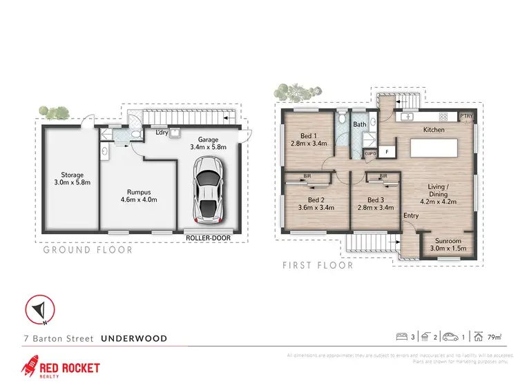Floorplan of Homely house listing, 7 Barton Street, Underwood QLD 4119