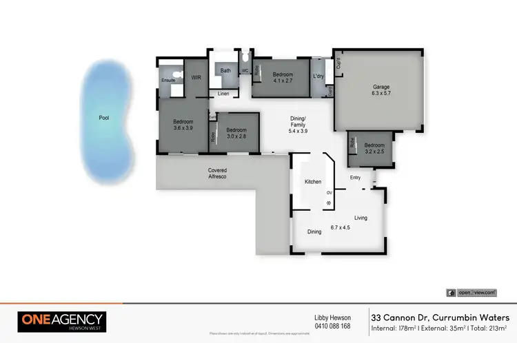 Floorplan of Homely house listing, 33 Cannon Drive, Currumbin Waters QLD 4223