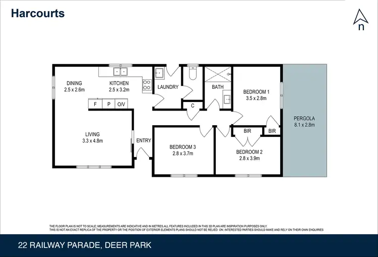 Floorplan of Homely house listing, 22 Railway Parade, Deer Park VIC 3023