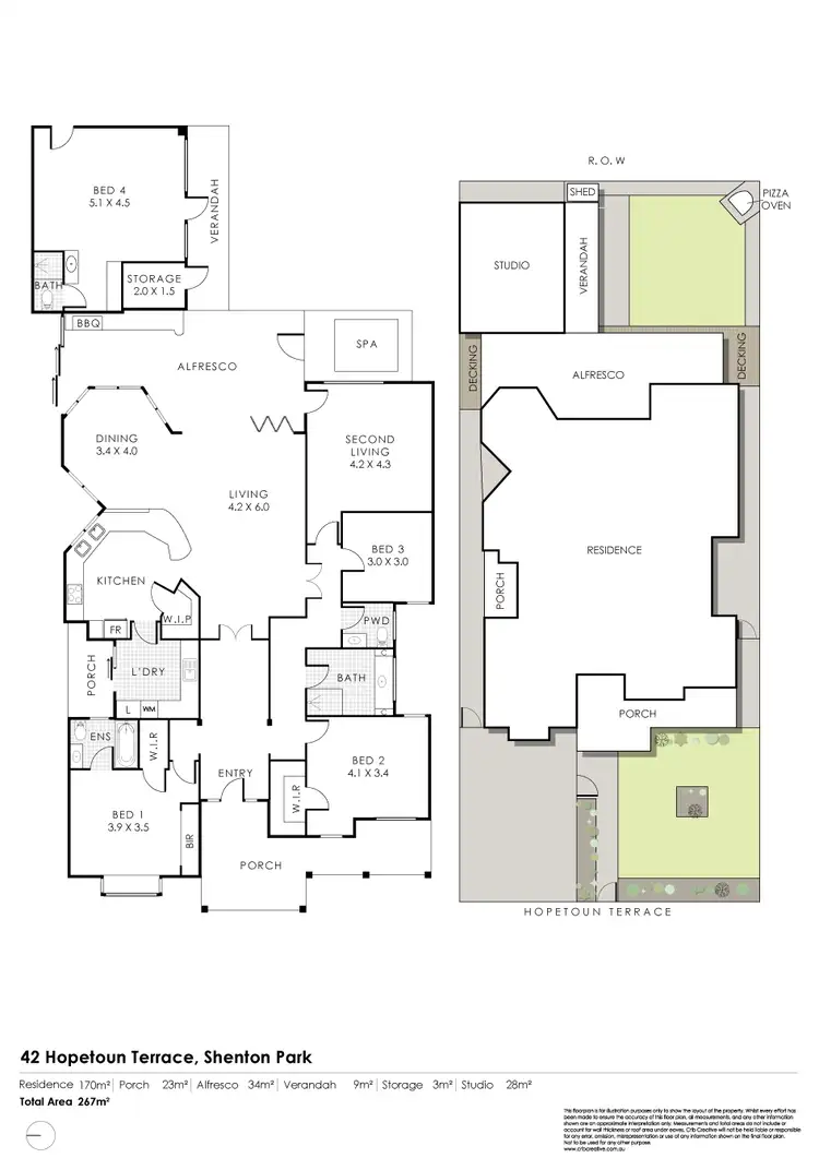 Floorplan of Homely house listing, 42 Hopetoun Terrace, Shenton Park WA 6008
