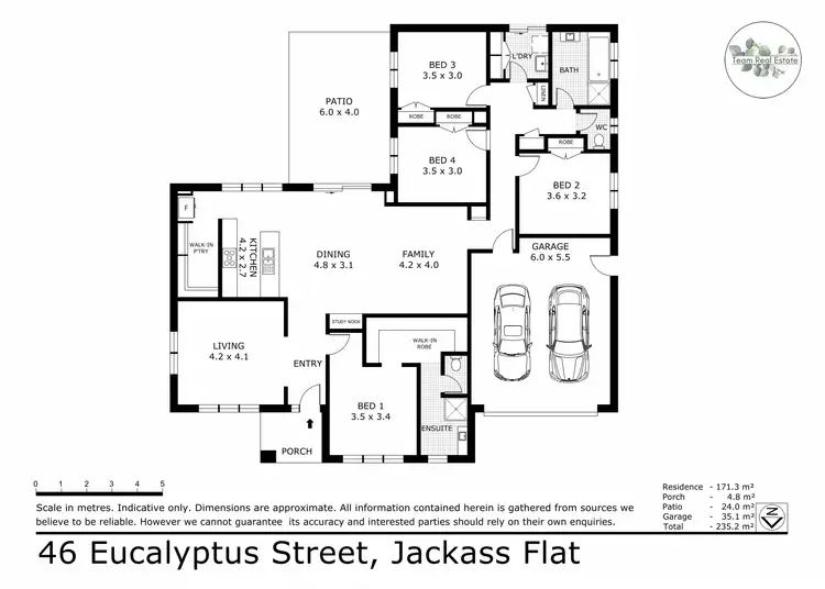 Floorplan of Homely house listing, 46 Eucalyptus Street, Jackass Flat VIC 3556