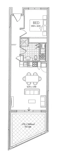 Floorplan of Homely apartment listing, 206/80 Old Perth Road, Bassendean WA 6054