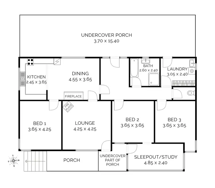 Floorplan of Homely house listing, 13 Tyringham Street, Dorrigo NSW 2453