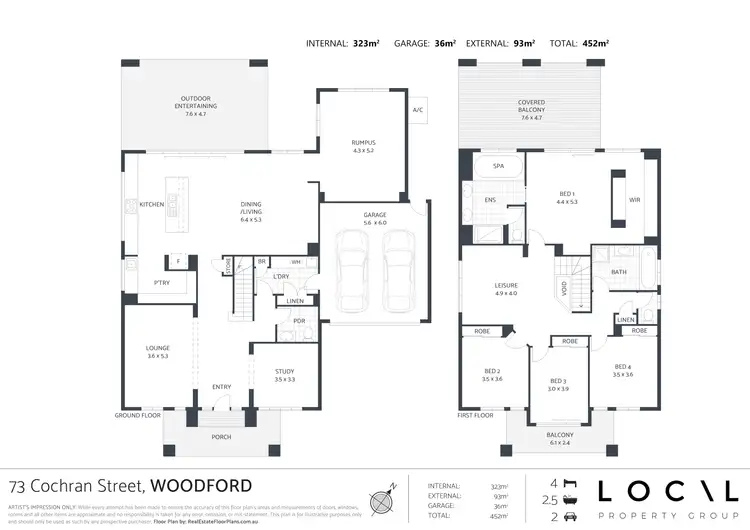 Floorplan of Homely house listing, 73 Cochran Street, Woodford QLD 4514