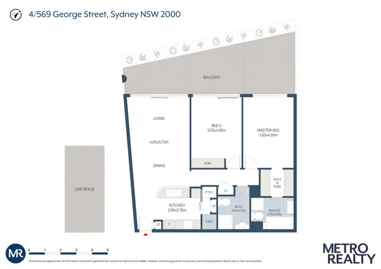 Floorplan of Homely apartment listing, 4/569 George Street, Sydney NSW 2000