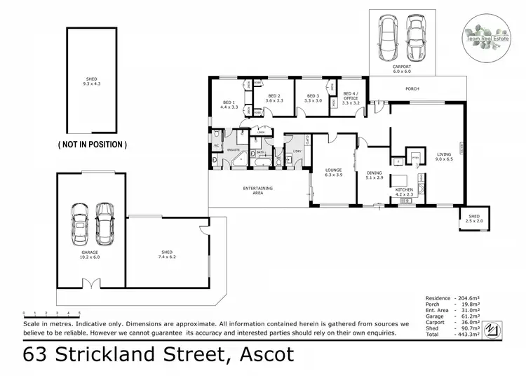 Floorplan of Homely house listing, 63 Strickland Street, Ascot VIC 3551