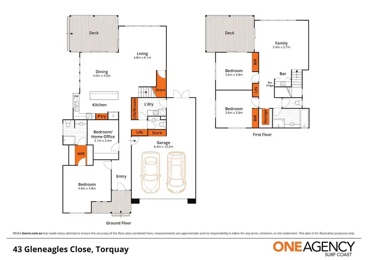 Floorplan of Homely house listing, 43 Gleneagles Close, Torquay VIC 3228
