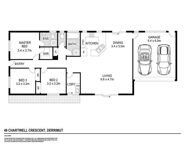 Floorplan of Homely house listing, 49 Chartwell Crescent, Derrimut VIC 3026