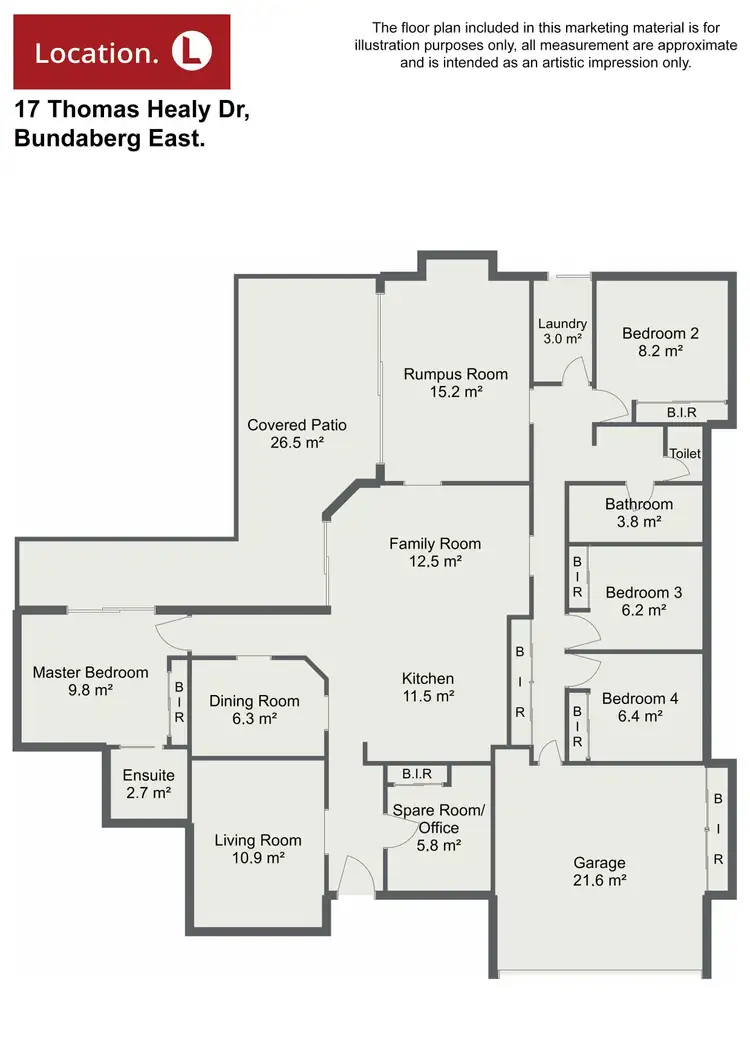 Floorplan of Homely house listing, 17 Thomas Healy Drive, Bundaberg East QLD 4670