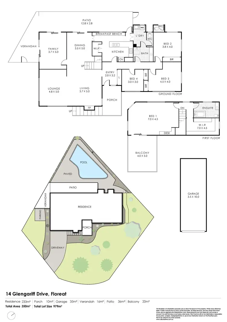 Floorplan of Homely house listing, 14 Glengariff Drive, Floreat WA 6014