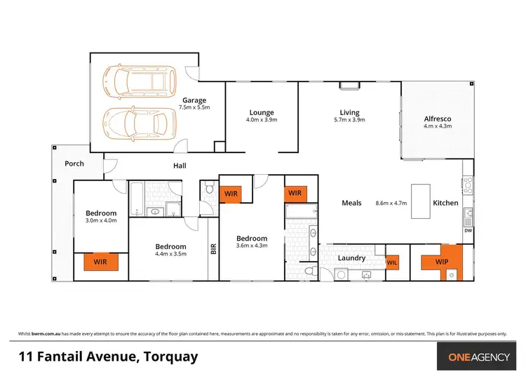 Floorplan of Homely house listing, 11 Fantail Avenue, Torquay VIC 3228