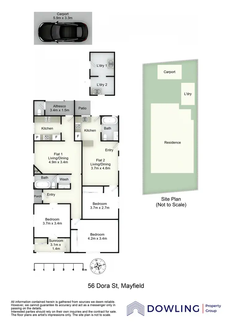 Floorplan of Homely house listing, 56 Dora Street, Mayfield NSW 2304