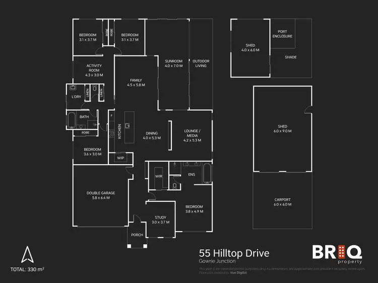 Floorplan of Homely house listing, 55 Hilltop Drive, Gowrie Junction QLD 4352