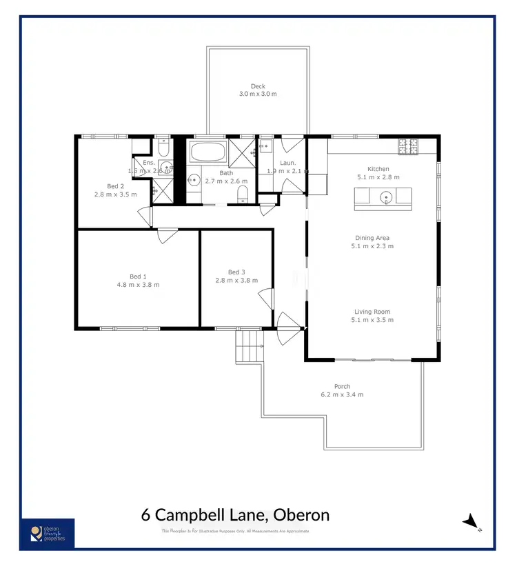 Floorplan of Homely house listing, 6 Campbells Lane, Oberon NSW 2787